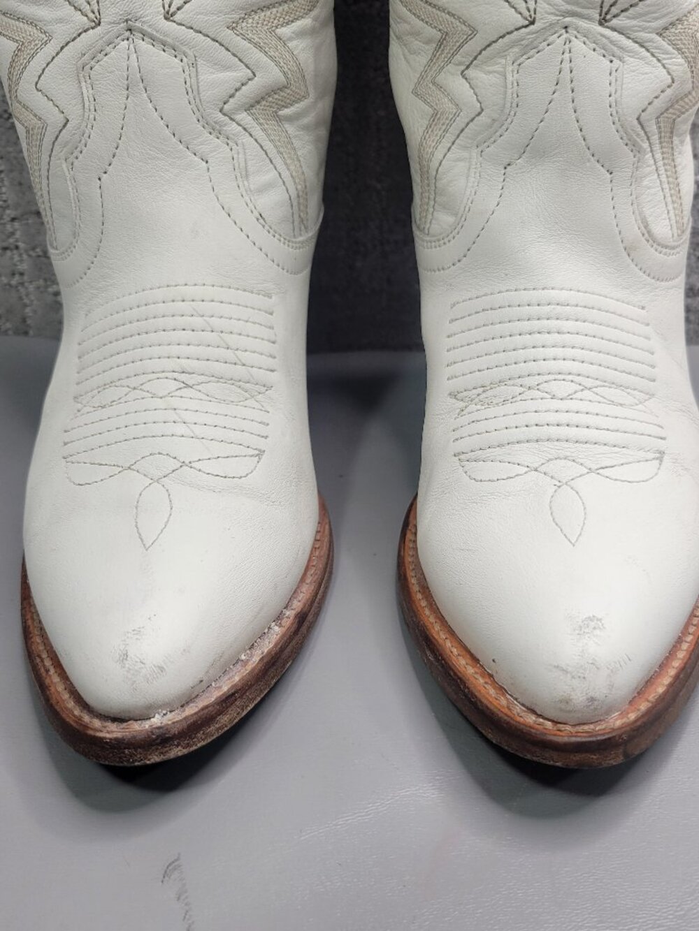 Tecovas The Abby Women's Size US 6B Snow Cowhide Cowgirl Boots. - Picture 8 of 12